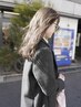 【★お持ち帰りトリートメント付き★】カット+ケアカラー+トリートメント