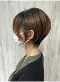 大人の丸みショート