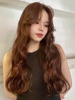 フェブミエル(fev miel)&nbsp;レイヤーカット×ブラウンレッド