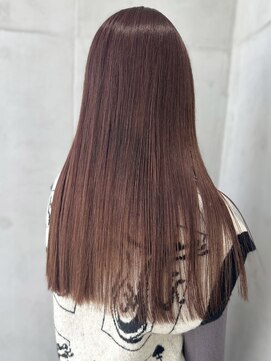 セイドット リー(Say. Ree) Say.ロングレイヤー地毛風ストレートチェリーブラウン表参道青山