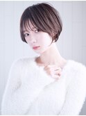 ショート美髪おくれ毛前髪カット_F30117
