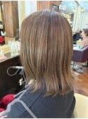 大人可愛いミディアムボブ20代30代40代50代by ERINA
