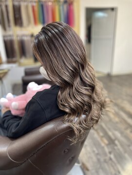 フリーク 石岡店(FREAK) バレイヤージュ【ミルクティー系】