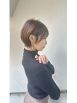 アグ ヘアー ネスト 茨木店(Agu hair nest)&nbsp;大人可愛い20代30代40代丸み小顔ショートボブマッシュ