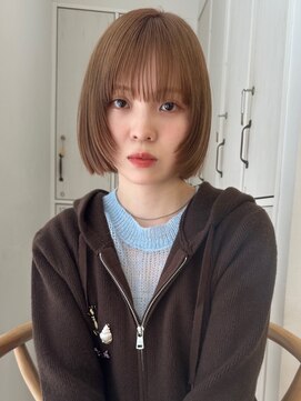 ガーデンヨコハマ(GARDEN YOKOHAMA) ハッシュカットレイヤーボブ グレージュ ベージュ シャギーボブ