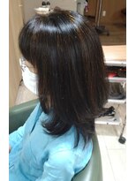 アエラス(Aeolus)&nbsp;セミロングレイヤースタイル☆オレンジヘナカラー