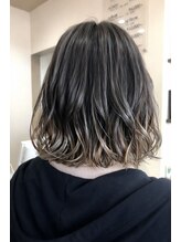 グランヘアー 大町店(GRANHAIR)&nbsp;ゆるふわボブ×ライトグレージュのグラデカラー