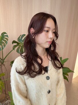 オン キャナルシティ博多前店(on) 【哉汰】博多で叶う似合わせカット/暖色系レッドブラウン20代