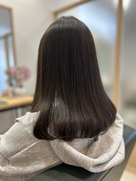 ルーム(room) 大人セミロング内巻きボブ★ナチュラルブラウンカラー★もとめ。