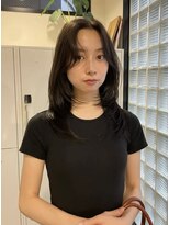 エイチ(811)&nbsp;レイヤーボブヘアカラーバレイヤージュ50代くるみちゃんヘア