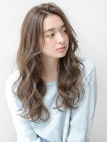 ティファ 大宮(Tiffa) ふわゆるウェーブロング。透明感カラーで魅せる大人の可愛さ