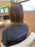 髪質改善ストレート×ロブ