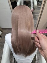 庵 ヘアー(hair)&nbsp;ペールピンクくすみカラー