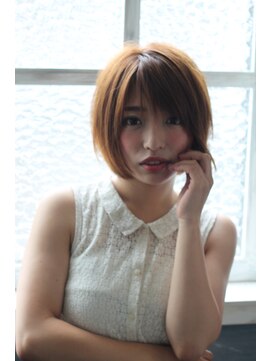 カーロ 白楽店(Caro) モテ髪ショートボブ/パールベージュ/ラフ/30代40代50代