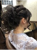 サイド編込みのボリュームアップ【ヘアセット】