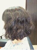 ボブ×パーマ