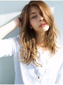 Hot Lip☆無造作ウェーブ 透明感ロング