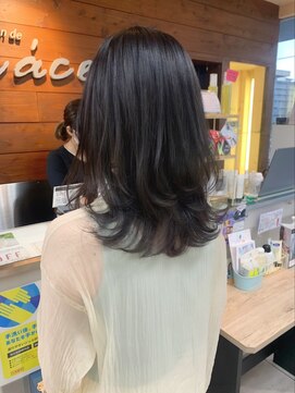 ブレス 小阪店(brace) レイヤーカット×ダークグレージュ