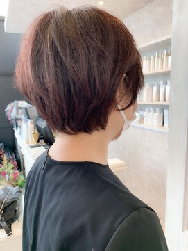 キャアリー(Caary) 福山市　美容室　丸みショートヘアー人気イルミナカラーCaary