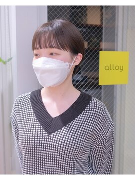 アロイ 代官山(alloy) 【alloy/松本】ワイドバング×耳掛けショート(渋谷/代官山)