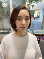 ヘアーサロン デライト(DELIGHT)&nbsp;ミディアムボブ&ハイライト