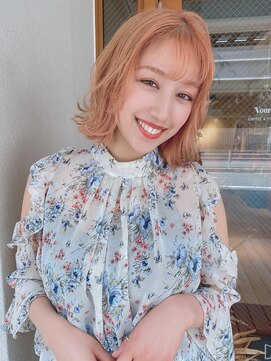 ルービック バランス 天王寺(Rubik's×Balance) 大人可愛い小顔くびれミディアム/オレンジベージュ