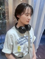 ジェノ(JENO by apish) 黒髪/グレーベージュ/レイヤーロング/前髪パーマ