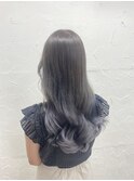 グラデーションカラーアッシュグレーハイトーンカラー