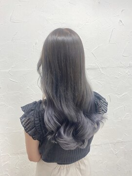 プライズ 表参道原宿店(prize) グラデーションカラーアッシュグレーハイトーンカラー