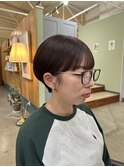 マッシュショート×チェリーピンク