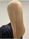 【U Hair】20代/30代/ミルクティー/ハイトーン/艶/ダメージレス