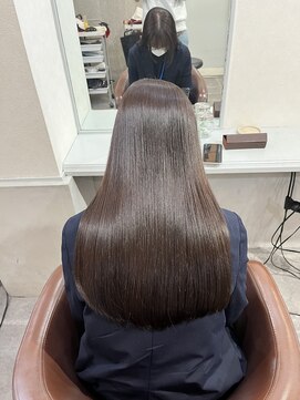 アンダーバーホワイト 広島 本通店(_WHITE) 髪質改善カラー×ナチュラルベージュ