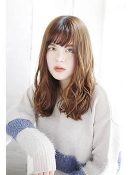 シュシュット(chouchoute) 美髪質改善ピンクブラウンエアリーロング切りっぱなしボブ/171