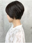 ＊/大人女子上品可愛い重め黒髪マッシュショートボブ30代40代1