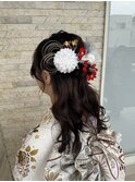 成人式ヘアセット/ハーフアップ