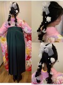 編みおろしツインヘアアレンジ