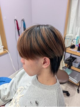 チョコ(CHOCO) メテオストレート×フェードツーブロック ウルフスタイル