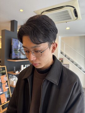 男を磨くメンズサロン オム グランド(HOMME GRAND) 黒染め&刈り上げマッシュ