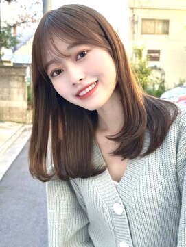 ミラリー トウキョウ(Mirareee Tokyo) 20代30代40代◎前髪パーマ韓国風巻きくすみベージュお団子ヘア