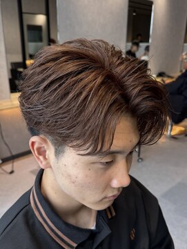 エデアンルクラ 下通(EDEAN Leclat) 熊本メンズカラー ブリーチ無し ブラウンカラー MEN'S HAIR