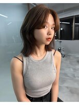 ボタン ハカタ(VOTAN hakata) 【前田七音】オリーブベージュ/韓国ヘア/くびれ巻き