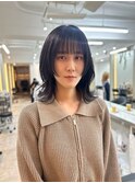 ＊ミディアムレイヤーカット顔周りレイヤー透明感20代30代40代
