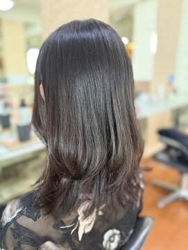 アークスヘアー 20代30代40代髪質改善カラーアッシュベージュ艶感ストレート