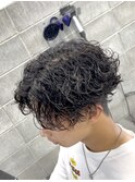 波巻きパーマ