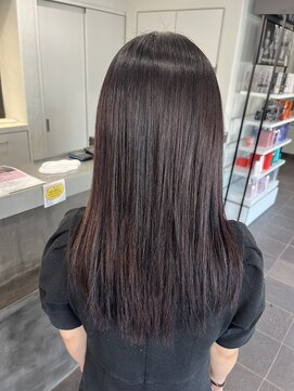 ガルボヘアー 桟橋店(garbo hair) レッドブラウン　艶カラー　トリートメント
