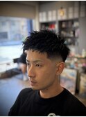 スキンフェード×ザクザクショート