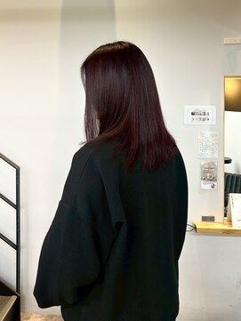 ヌープヘアーアイス(NUUP.hair ici) 【透明感】深みバイオレットの上品艶ロングスタイル◎