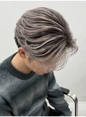 カット　バレイヤージュ　センターパート　デザインカラー