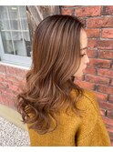 艶感ハイライトブラウン