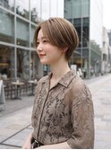 若松河田曙橋ハンサムショートミルクティーベージュ20代30代40代